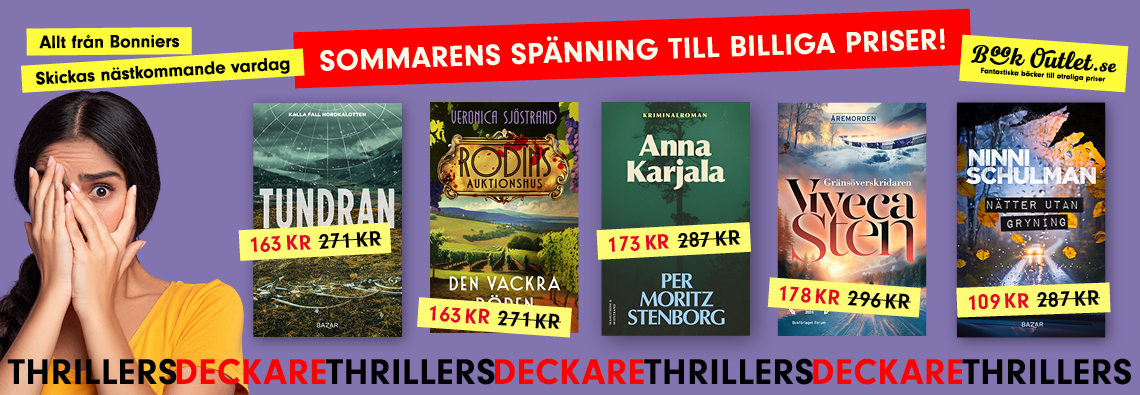 Thrillers, deckare och spänningsromaner – hitta din nästa bladvändare till kampanjpris