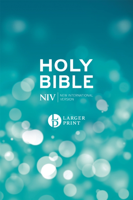 Niv larger print blue hardback bible