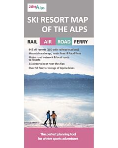 Ski Resort Map of the Alps
