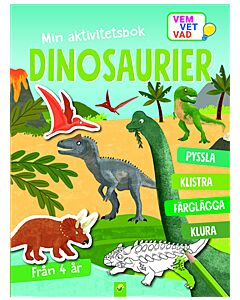 Min aktivitetsbok dinosaurier : med klistermärken