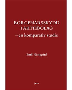 Borgenärsskydd i aktiebolag : en komparativ studie