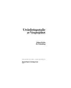 Utvärderingsstudie av Venprojektet