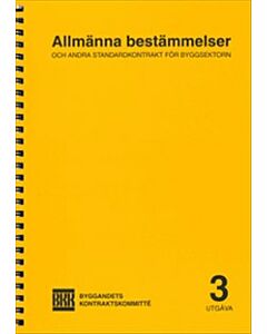 Allmänna bestämmelser och andra standardkontrakt för byggsektorn