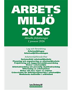 Arbetsmiljö 2026 : aktuella författningar 1 januari 2026