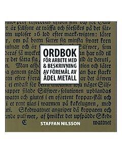 Ordbok för arbete med & beskrivning av föremål av ädel metall