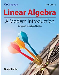 Linear Algebra: A Modern Introduction, Cengage International Edition