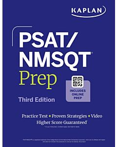 PSAT/NMSQT Prep, Third Edition: Includes a Full Length Practice Test + 100s of Practice Questions + 1 Year Access Online Quizzes and Video Instruction (Kaplan Test Prep)